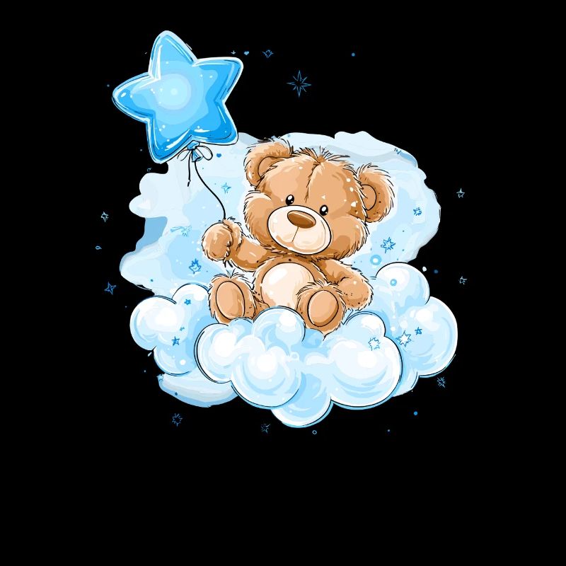 Teddy on Clouds Balloon