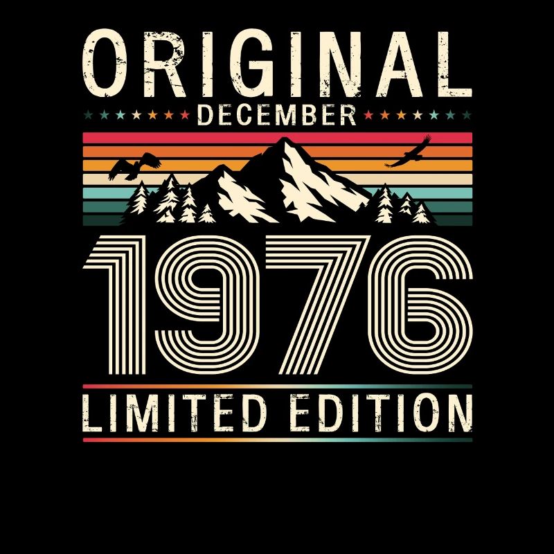 50th Birthday Original December Born 1976