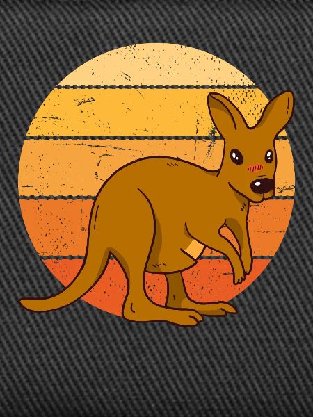 Kangaroo at sunset
