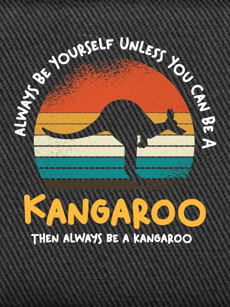 Kangaroo Retro Sunset