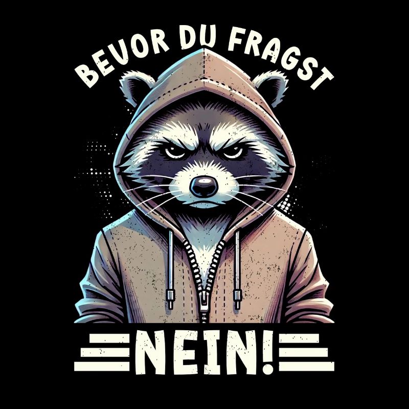 Bevor Du Fragst Nein Waschbär Schlechte Laune