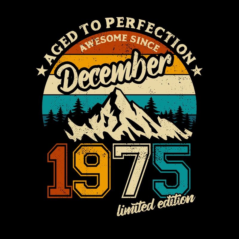 Limited Edition December 1975 Geburtstag Geschenk