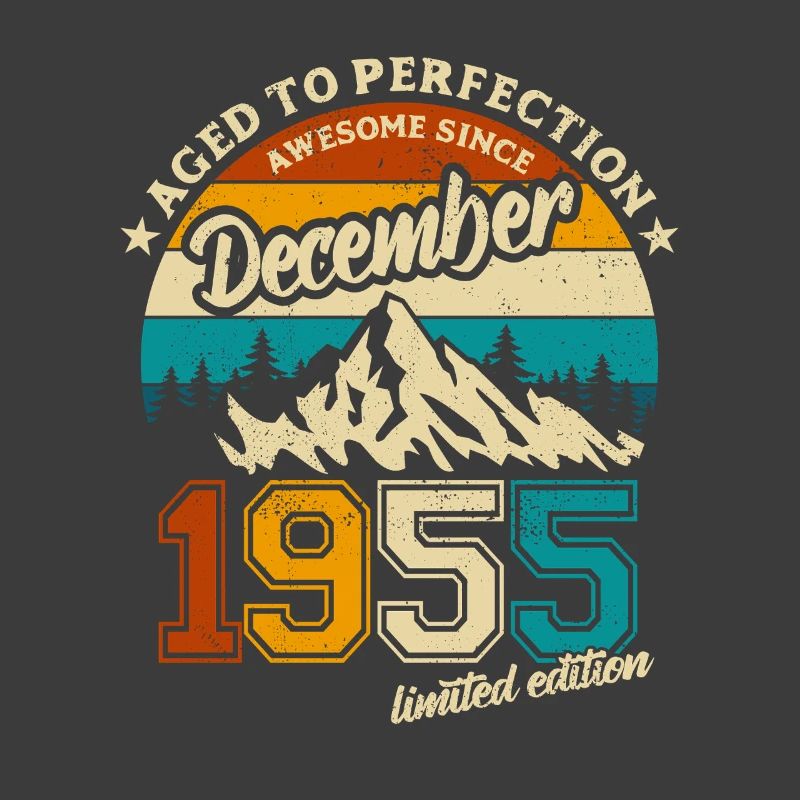 Limited Edition December 1955 Geburtstag Geschenk