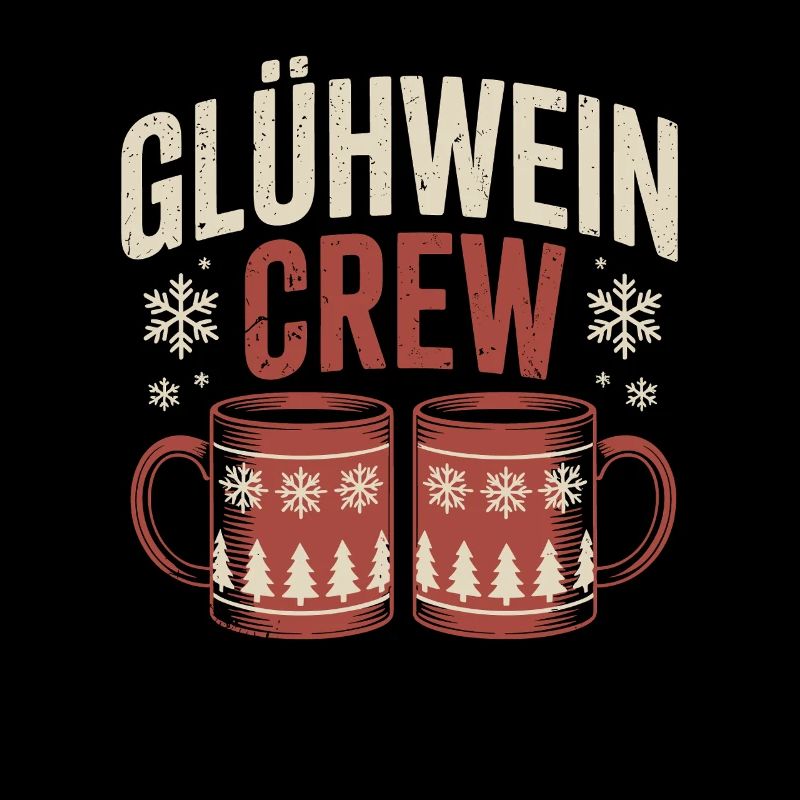 Équipe du vin chaud Marché de Noël joyeux