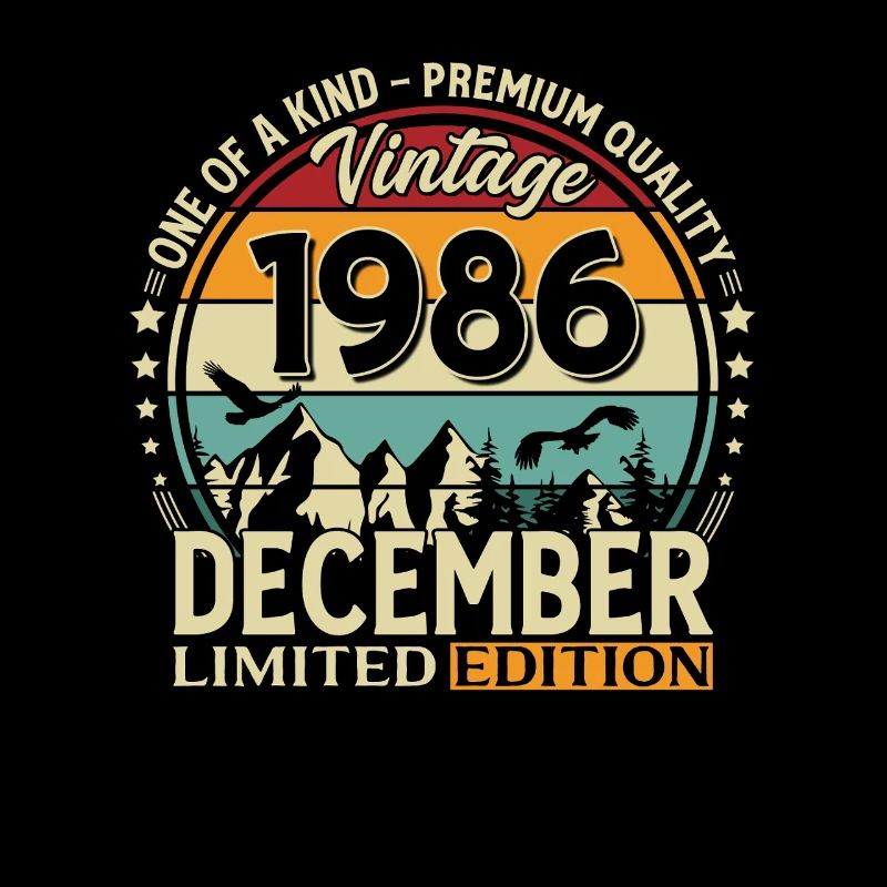 39e anniversaire Millésime décembre 1986
