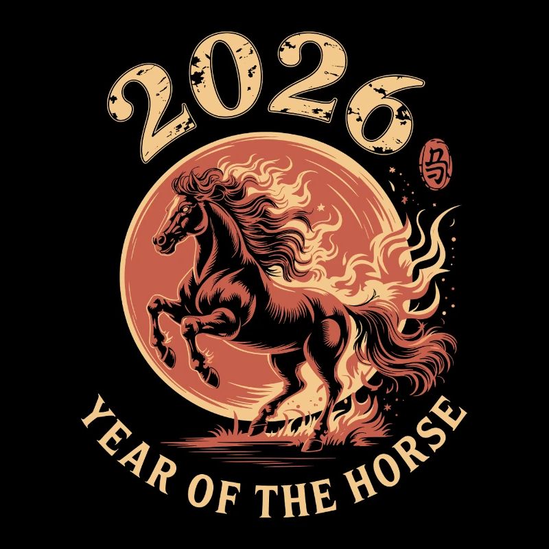 Année du Horse 2026 Ring