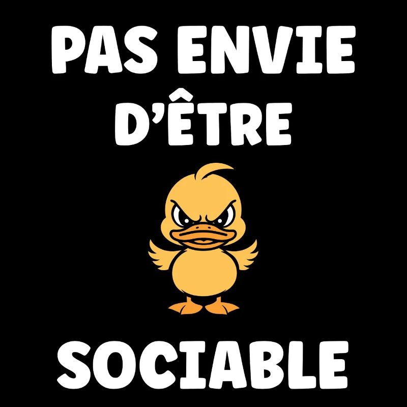 Pas envie d'être sociable canard