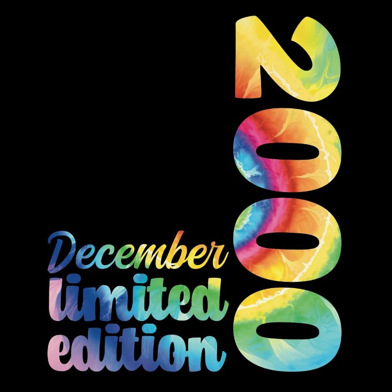 Birthday December 2000 Gift Tie And Dye Tee