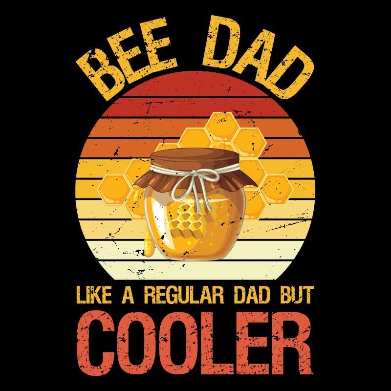 Bee Dad Honey Beekeeper Funny Beekeeping