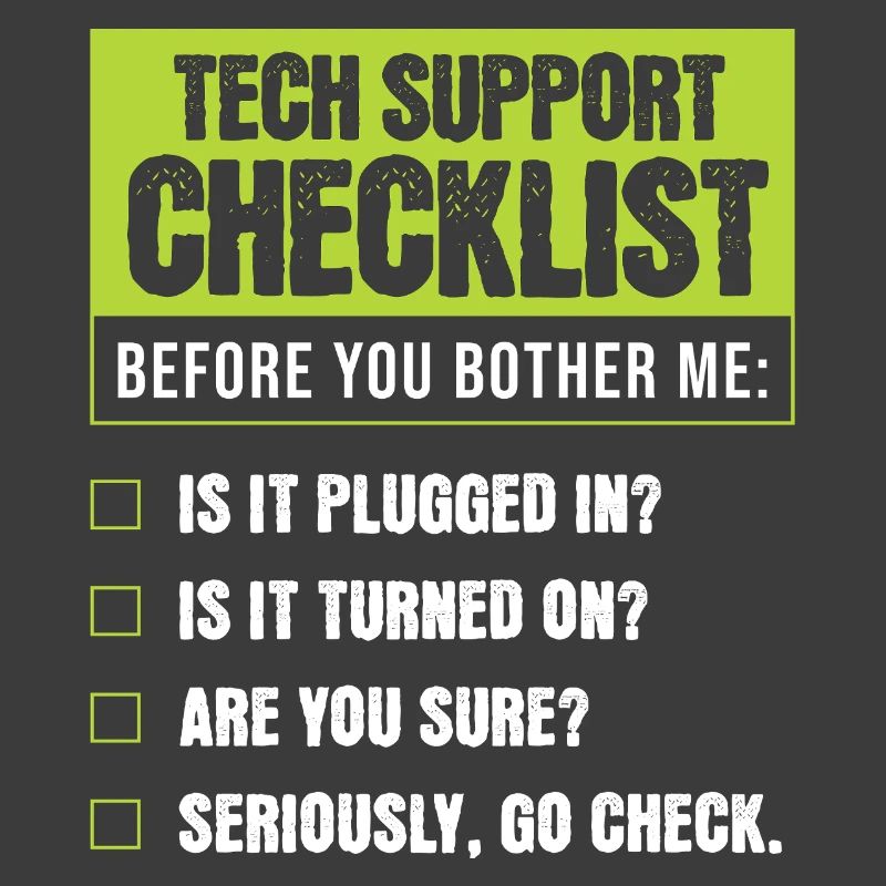 Tech Support Humor Checklist for Everyday Troubles