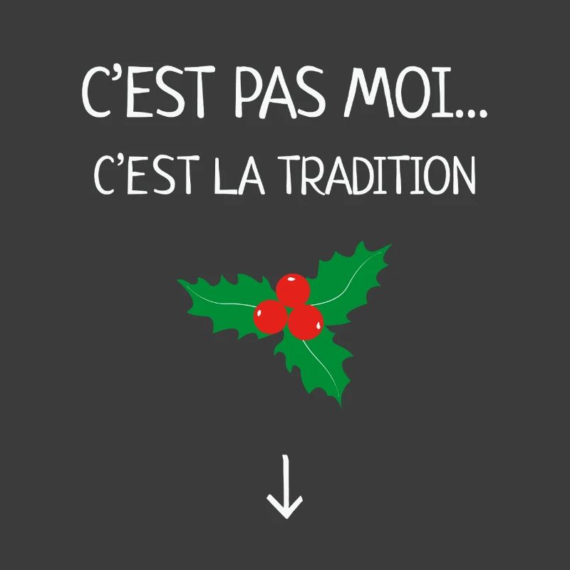 C’est Pas Moi C’est La Tradition Humour Noël Gui