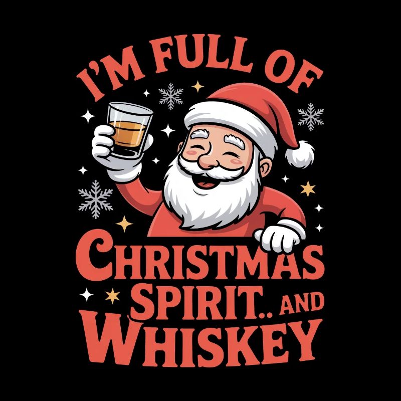 Weihnachts-Whiskey-Weihnachtsgeist