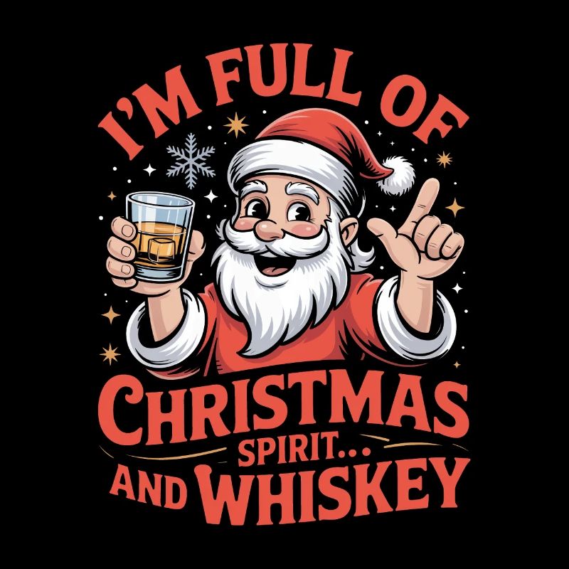 Santa Whiskey Spirit Tee