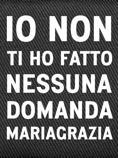 Mariagrazia (Black Version)