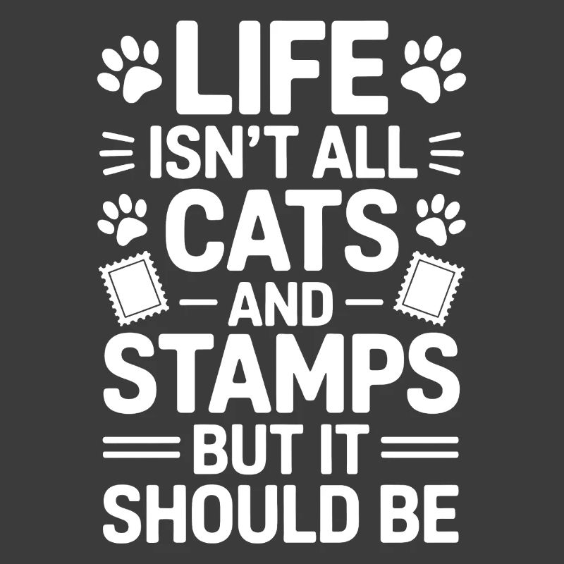 Briefmarken Spruch Katze Witz Briefmarken Geschenk