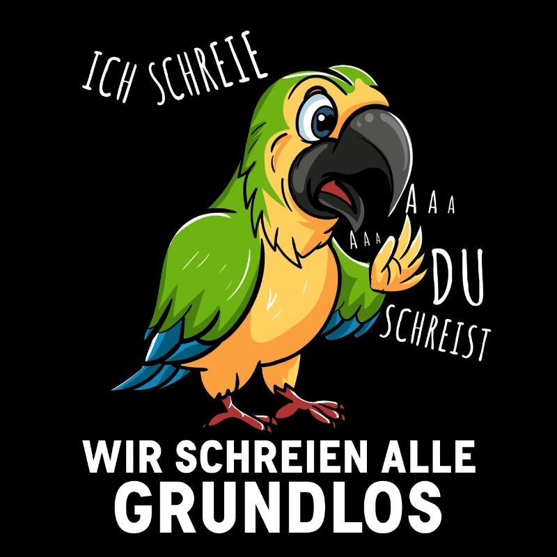 Chemise colorée avec la phrase du perroquet