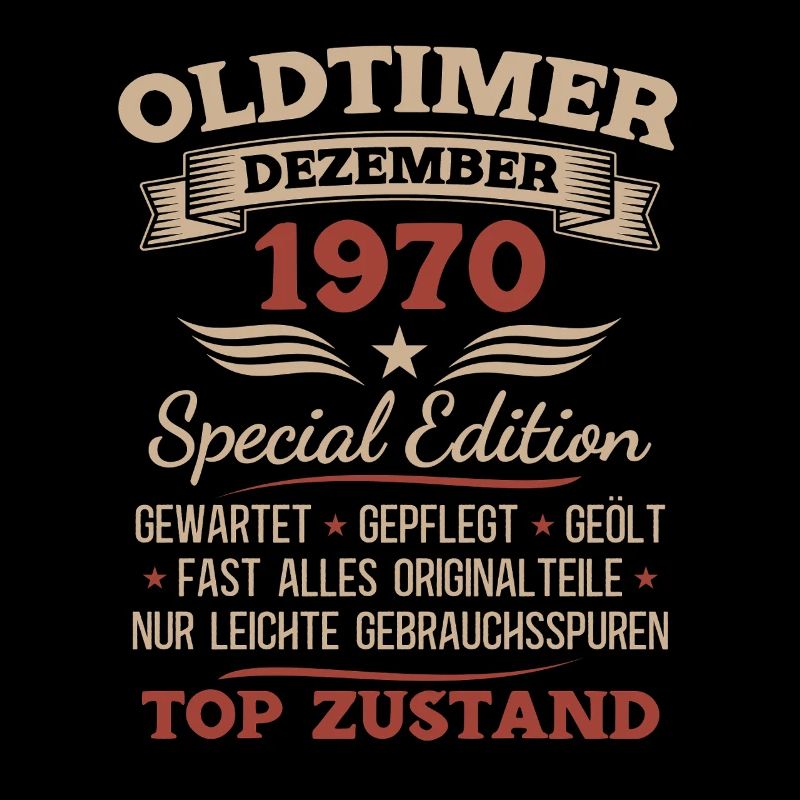 55. Geburtstag Geschenk Oldtimer Dezember 1970