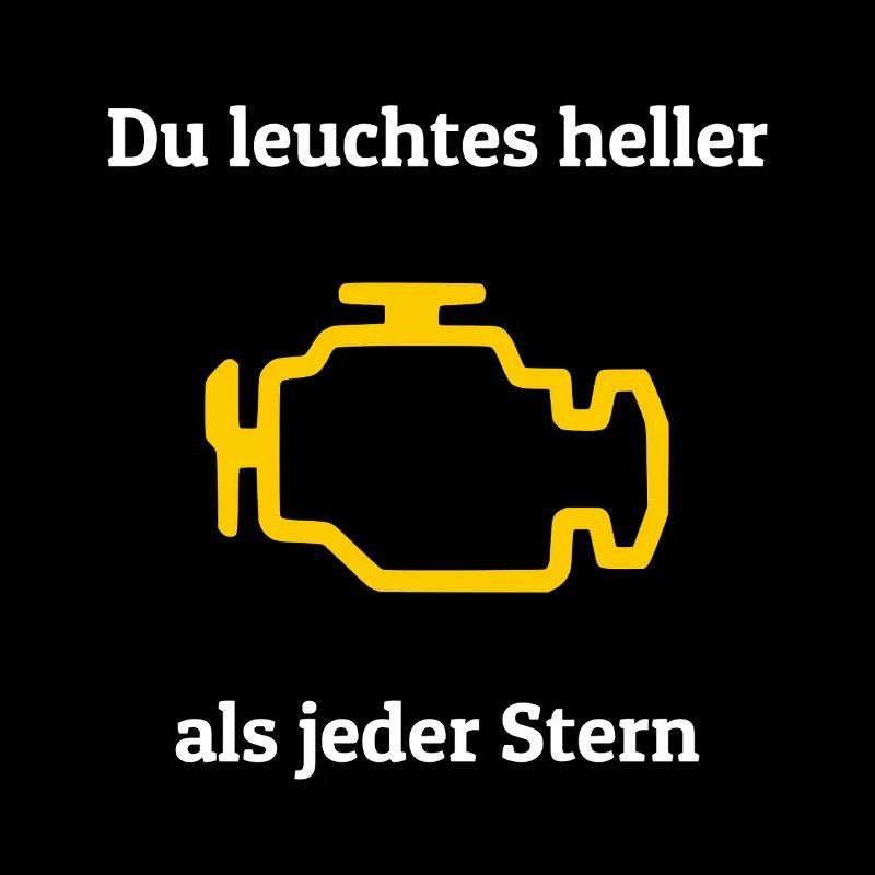 Auto Spruch lustig Motorlampe Kfz 