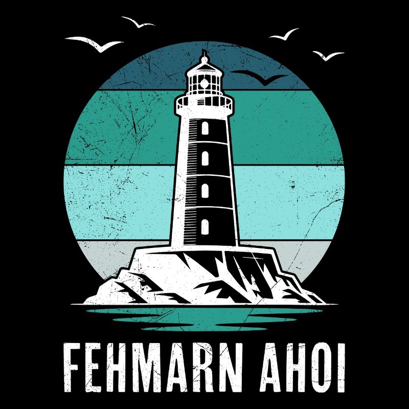 Baltic Sea FEHMARN AHOI Phare Rétro Drôle