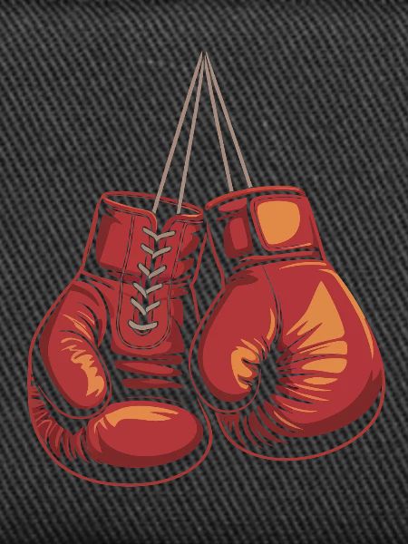 Rote Boxhandschuhe Illustration