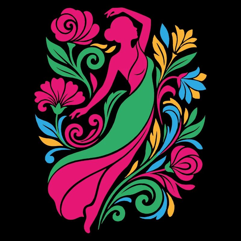 Danse florale en couleurs