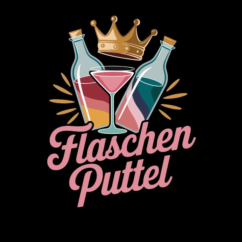 Bottles Püttel Cocktail Crown Party Saying Bachelor Party