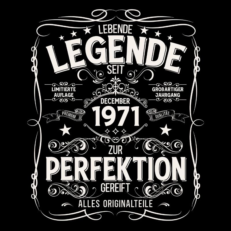 54e anniversaire Millésime décembre Millésime 1971