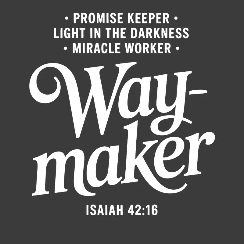 Conception de citations de foi Waymaker