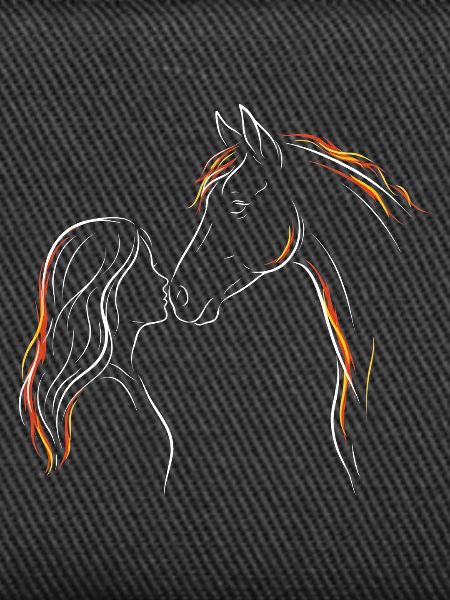 Horse Girl Silhouette