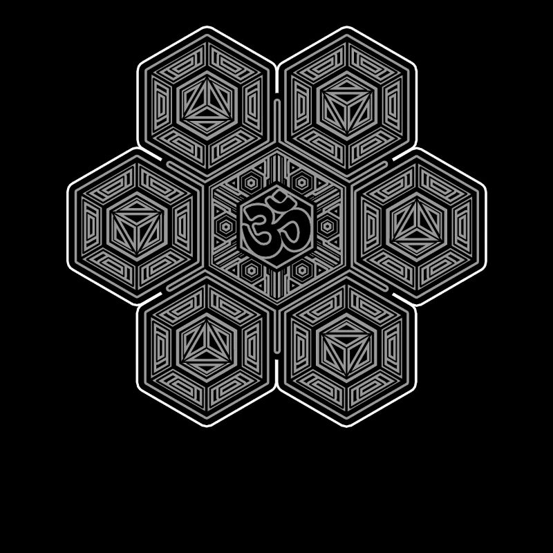 Om Mandala Pattern Aum Symbole Yoga Méditation Goa