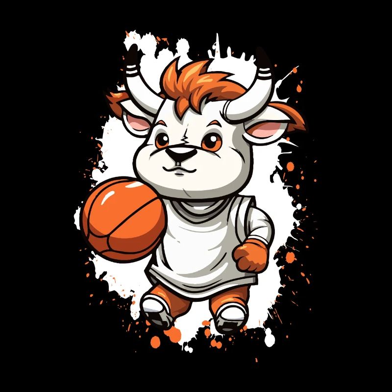 Basketball Bull Comic