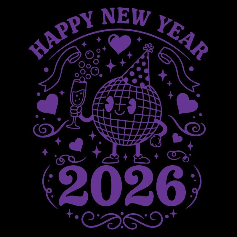 Joyeuse Année 2026 Célébration Globe Festive