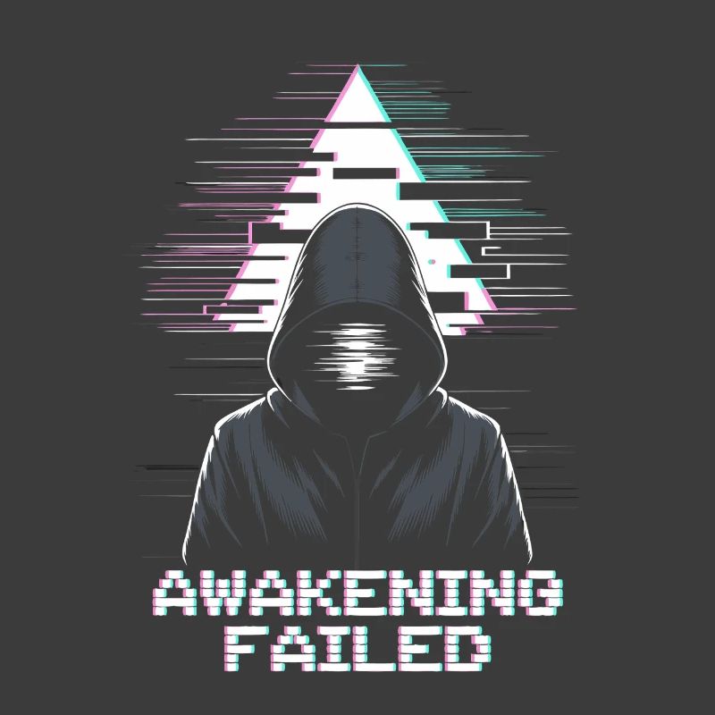 Hacker glitch avec un look « Awakening Failed »