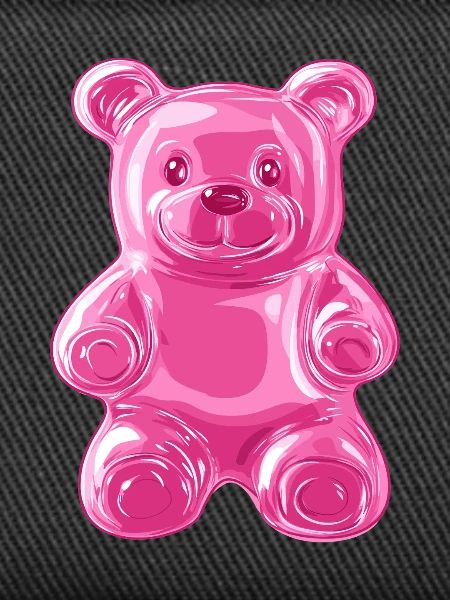 Pink Glitter Bear