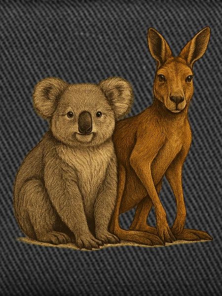 Koala and kangaroo