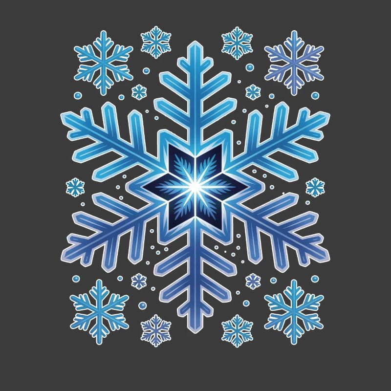 Large Elegant Snowflake Winter