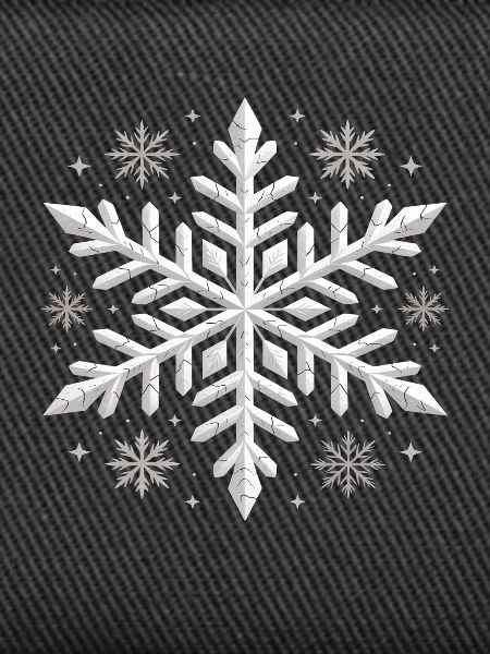 Large Elegant Snowflake Winter