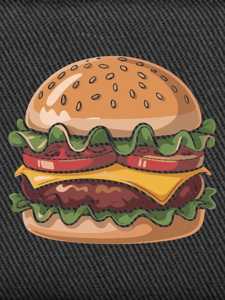 Frischer Burger Genuss