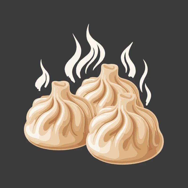 Dampfende Dumpling-Design