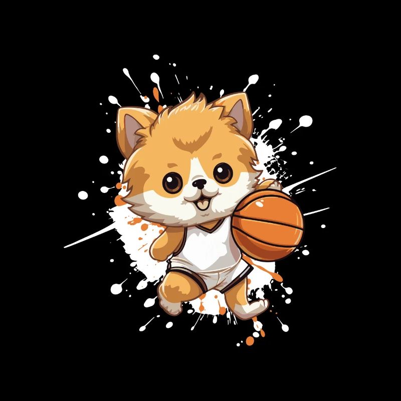 Petit Corgi avec Basket
