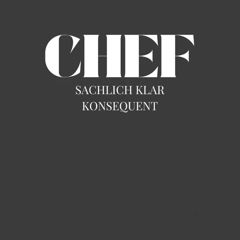 Le patron dit : Objectivement clair, cohérent