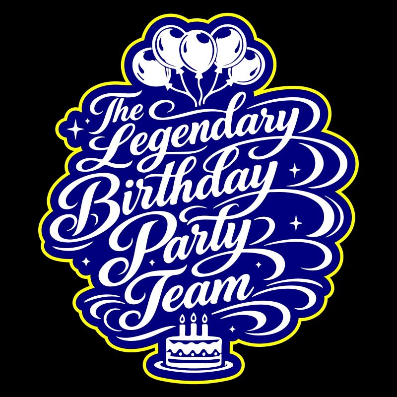 Équipe d’anniversaire qui dit
