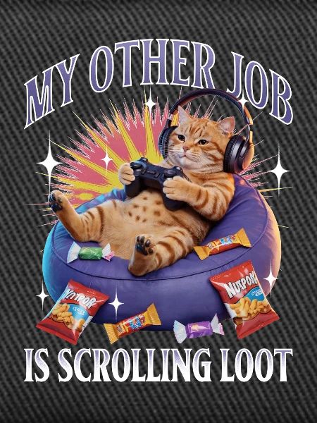 Chat gamer drôle