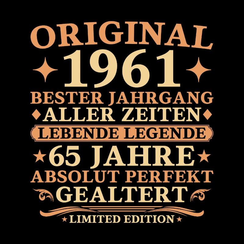 Cadeau original du 65e anniversaire de l’année 1961