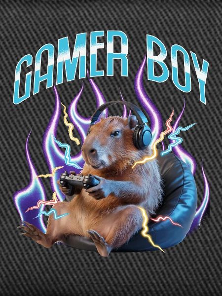 Funny Gaming Gamer Capybara