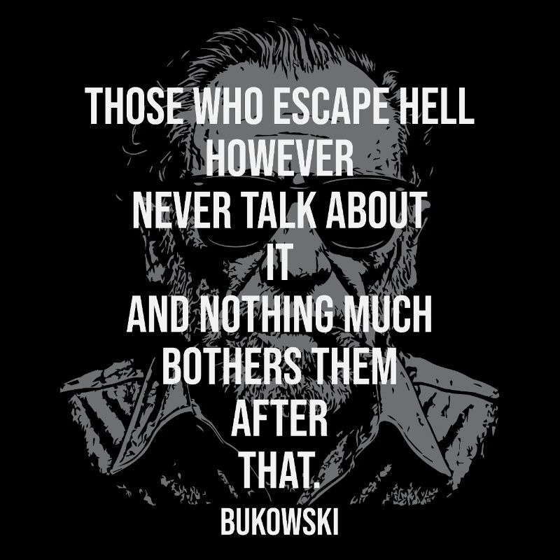 Grritty Bukowski Porträt-Tee