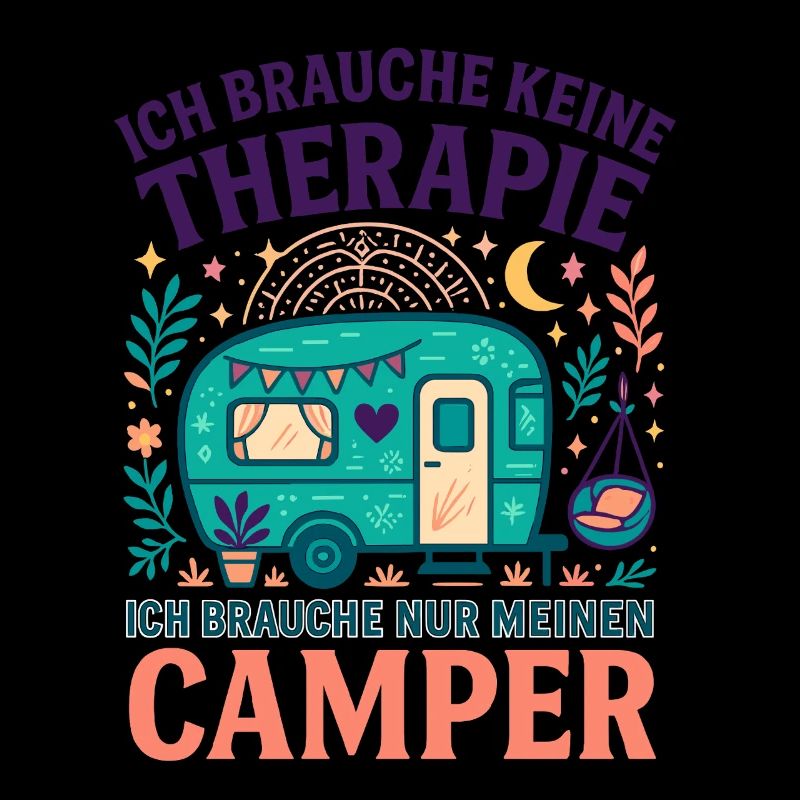 Camping Therapy Camper Love, Caravan Saying