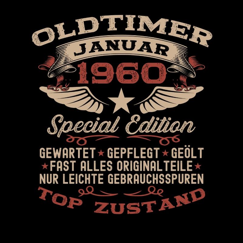 66. Geburtstag Geschenk Oldtimer Januar 1960