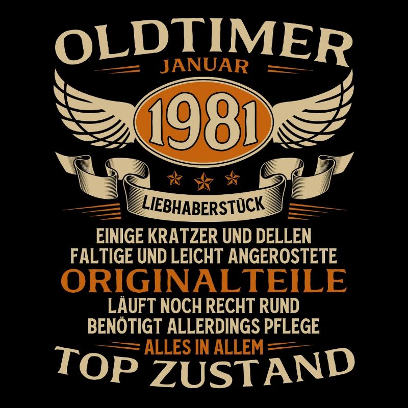 45. Geburtstag Geschenk Oldtimer Januar 1981
