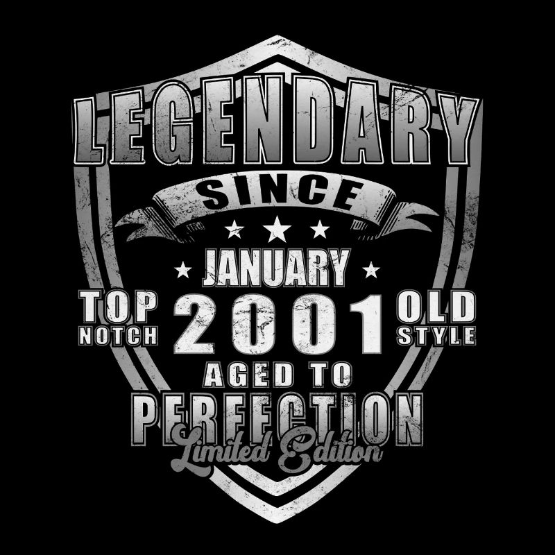 Legendary Since January 2001 Shield